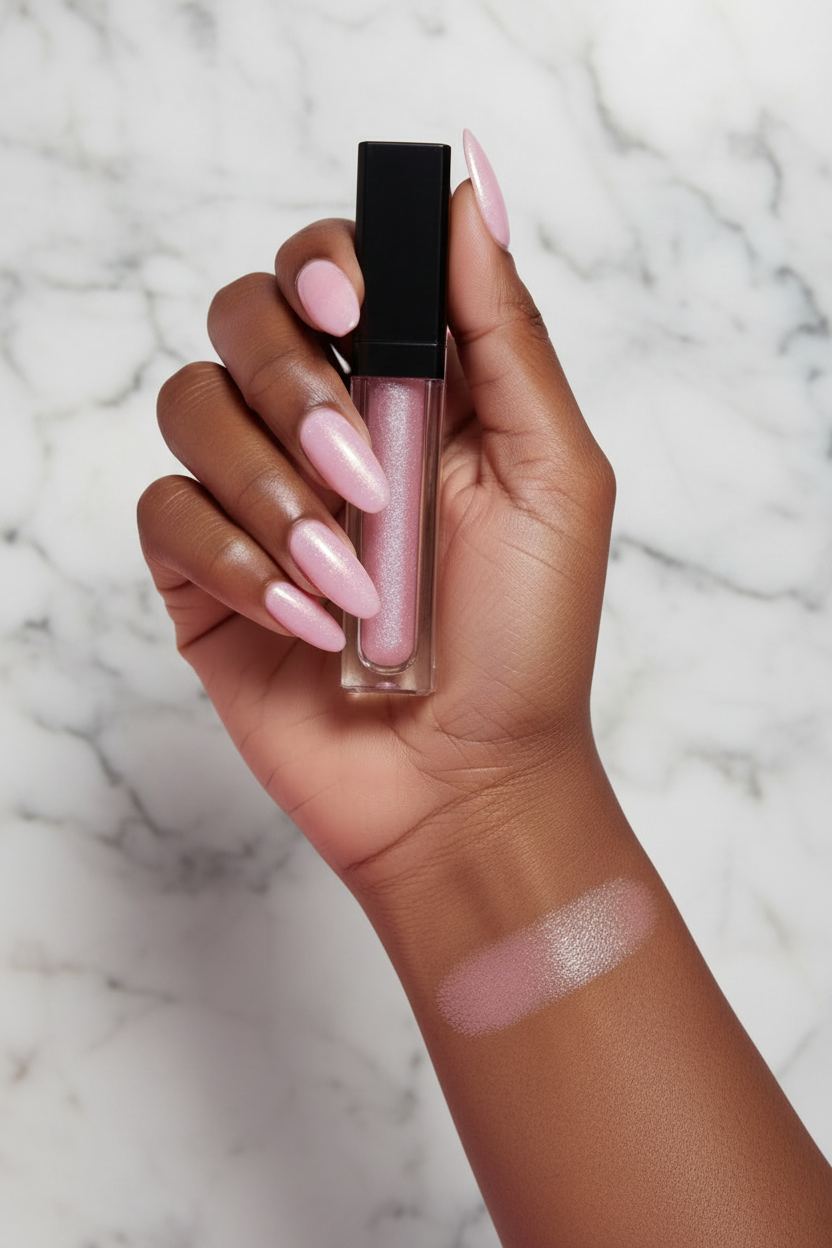 Juxt Luxury Lip Gloss - Marble Background